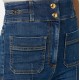 Jeans ELISABETTA FRANCHI, Boot-cut jeans with logo details, Bleumarin - PJ26D61E2104