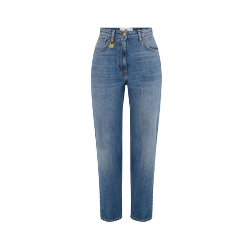 Blugi Elisabetta Franchi, Balloon jeans, Blue