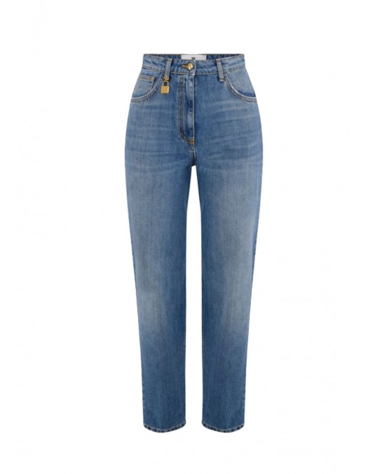 Blugi Elisabetta Franchi, Balloon jeans, Blue - PJ27D61E2139