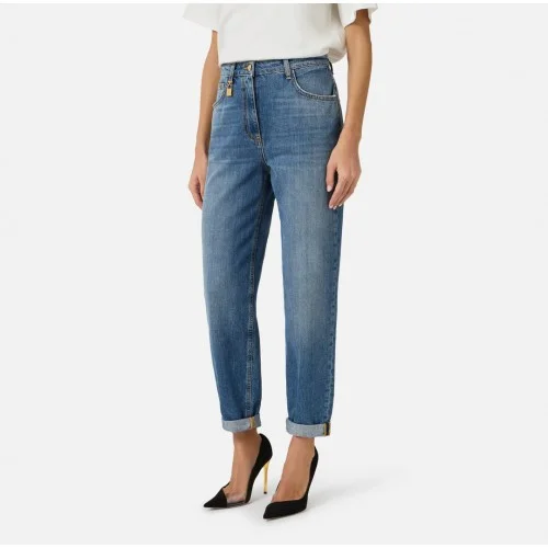 Blugi Elisabetta Franchi, Balloon jeans, Blue