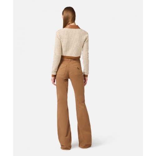 Jeans ELISABETTA FRANCHI, Bell-bottom jeans with small pockets