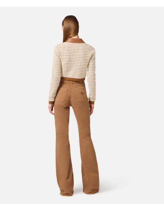 Jeans ELISABETTA FRANCHI, Bell-bottom jeans with small pockets - PJ28N61E2FB8