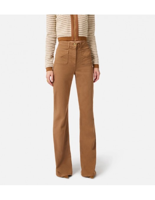 Jeans ELISABETTA FRANCHI, Bell-bottom jeans with small pockets - PJ28N61E2FB8