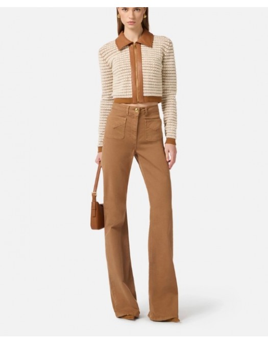 Jeans ELISABETTA FRANCHI, Bell-bottom jeans with small pockets - PJ28N61E2FB8