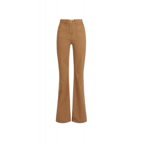 Jeans ELISABETTA FRANCHI, Bell-bottom jeans with small pockets