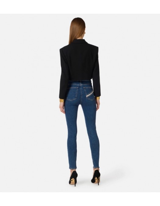 Jeans ELISABETTA FRANCHI, Skinny jeans with logo detail - PJ30I61E2139