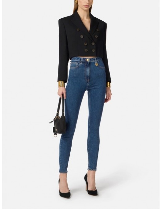 Jeans ELISABETTA FRANCHI, Skinny jeans with logo detail - PJ30I61E2139
