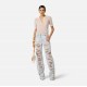 Jeans ELISABETTA FRANCHI, Palazzo jeans with organza details - PJ32N62E2FF6