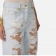 Jeans ELISABETTA FRANCHI, Palazzo jeans with organza details - PJ32N62E2FF6