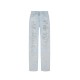 Jeans ELISABETTA FRANCHI, Palazzo jeans with organza details - PJ32N62E2FF6