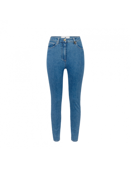 Jeans ELISABETTA FRANCHI, Skinny, Logo Detail, Blue - PJ86I51E2192 Jeans ELISABETTA FRANCHI, Skinny, Logo Detail, Blue - PJ86I51E2192