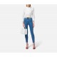 Jeans ELISABETTA FRANCHI, Skinny, Logo Detail, Blue - PJ86I51E2192 Jeans ELISABETTA FRANCHI, Skinny, Logo Detail, Blue - PJ86I51E2192
