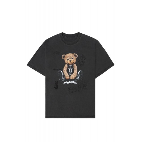 Tricou DOMREBEL, Play Sketch Tee - Faded Black