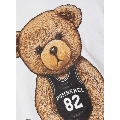 Tricou DOMREBEL, Play, Alb