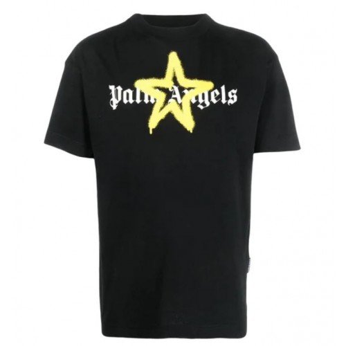 Tricou Palm Angels, Yellow Star, Negru