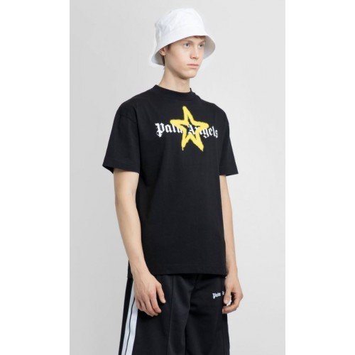 Tricou Palm Angels, Yellow Star, Negru