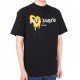 TRICOU PALM ANGELS , Sprayed heart in Yellow, Black - PMAA001F21JER0041018