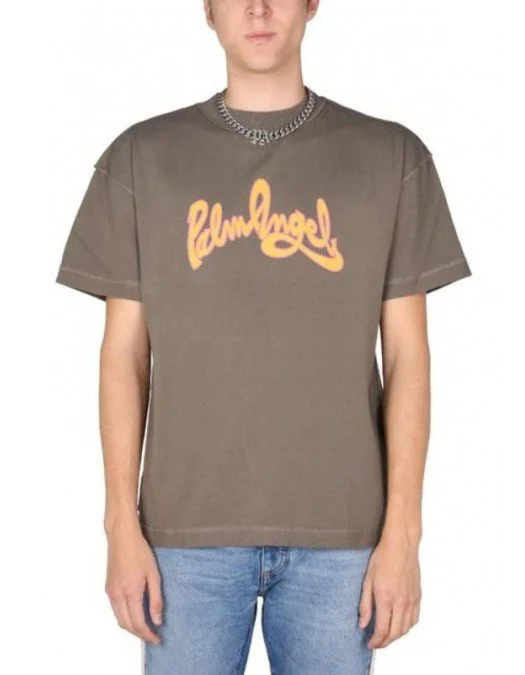 Tricou PALM ANGELS, Drop-Shoulder - PMAA001F21JER0195620 Tricou PALM ANGELS, Drop-Shoulder - PMAA001F21JER0195620