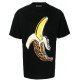 Tricou PALM ANGELS , Banana Print, Black - PMAA001F22JER0061018