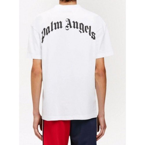 TRICOU PALM ANGELS, Broken Palm Print, White