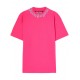 Tricou PALM ANGELS, Neck Logo Insert, Pink - PMAA001S25JER0023240