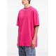 Tricou PALM ANGELS, Neck Logo Insert, Pink - PMAA001S25JER0023240