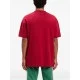 Tricou PALM ANGELS, Bear In Mind, Logo Print, Red - PMAA001S25JER0052560 Tricou PALM ANGELS, Bear In Mind, Logo Print, Red - PMAA001S25JER0052560