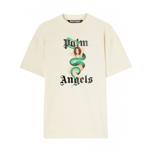 Tricou PALM ANGELS, Ivy Pin Up, Cream White Tricou PALM ANGELS, Ivy Pin Up, Cream White