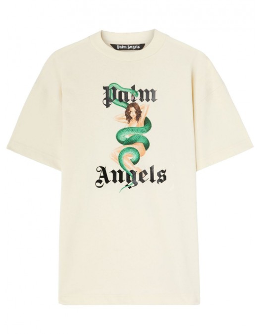 Tricou PALM ANGELS, Ivy Pin Up, Cream White - PMAA001S25JER0070B10