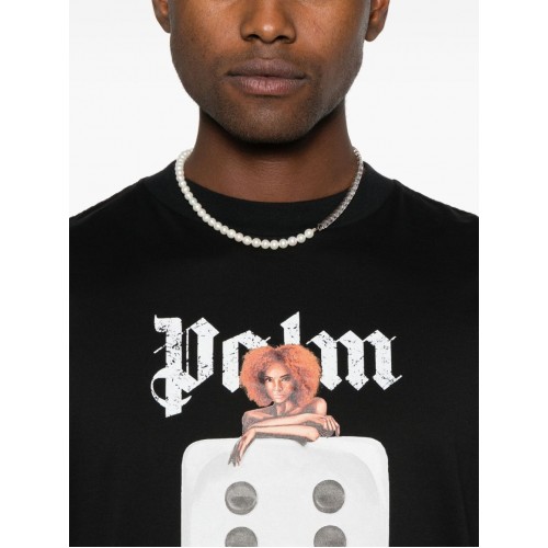 Tricou PALM ANGELS, Holly Pin-Up, Black Tricou PALM ANGELS, Holly Pin-Up, Black