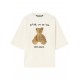 Tricou PALM ANGELS, Bear In Mind, Oversized, White - PMAA002F24JER0130360