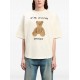 Tricou PALM ANGELS, Bear In Mind, Oversized, White - PMAA002F24JER0130360