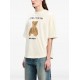 Tricou PALM ANGELS, Bear In Mind, Oversized, White - PMAA002F24JER0130360