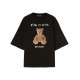 Tricou PALM ANGELS, Bear In Mind, Oversized, Black - PMAA002F24JER0131060