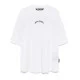 Tricou PALM ANGELS, Curved Front Logo, White - PMAA002S25JER0010310 Tricou PALM ANGELS, Curved Front Logo, White - PMAA002S25JER0010310