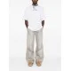 Tricou PALM ANGELS, Curved Front Logo, White - PMAA002S25JER0010310 Tricou PALM ANGELS, Curved Front Logo, White - PMAA002S25JER0010310