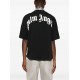 Tricou PALM ANGELS, Curved Front Logo, Black - PMAA002S25JER0011003