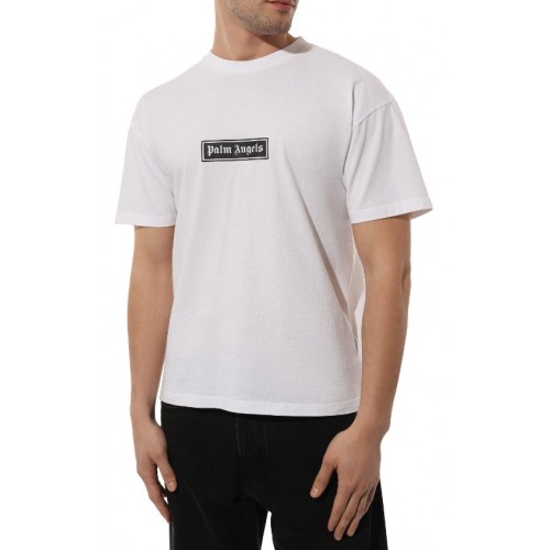 Tricou PALM ANGELS, Print Negru Frontal, Alb Tricou PALM ANGELS, Print Negru Frontal, Alb