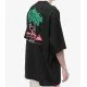 Tricou PALM ANGELS, Ski Club Print, Oversized, Negru - PMAA066S23JER0011084 Tricou PALM ANGELS, Ski Club Print, Oversized, Negru - PMAA066S23JER0011084