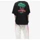 Tricou PALM ANGELS, Ski Club Print, Oversized, Negru - PMAA066S23JER0011084 Tricou PALM ANGELS, Ski Club Print, Oversized, Negru - PMAA066S23JER0011084