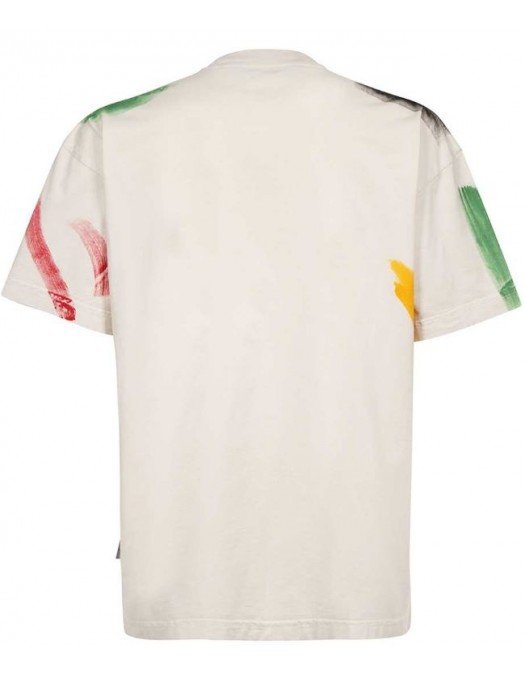 Tricou PALM ANGELS, Brush STROKES, Alb - PMAA072F22JER0010310