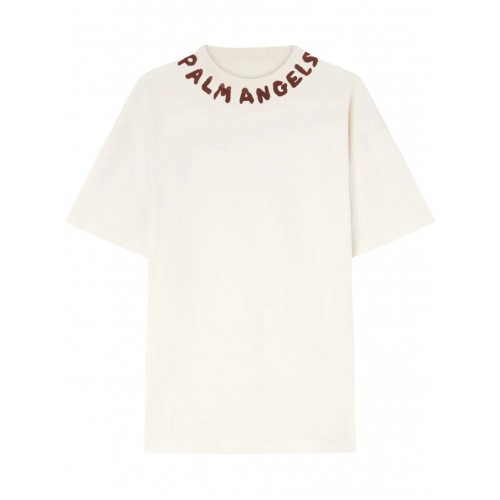 Tricou PALM ANGELS, Logo Guler, PMAA072S24JER0020325 Tricou PALM ANGELS, Logo Guler, PMAA072S24JER0020325