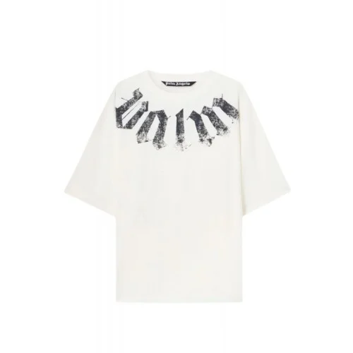 Tricou PALM ANGELS, Big Neck Logo Loose T-Shirt