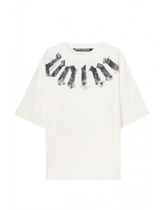 Tricou PALM ANGELS, Big Neck Logo Loose T-Shirt