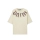 Tricou PALM ANGELS, logo oversized T-shirt, Beige - PMAA10DS26JER0026160