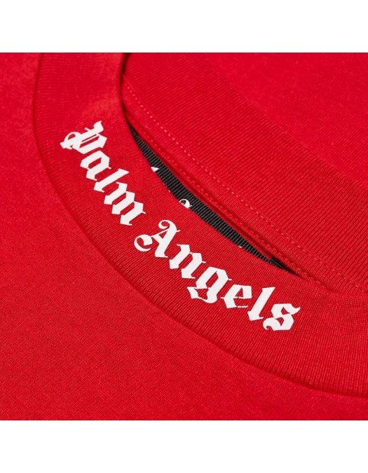 Bluza PALM ANGELS, Logo alb, Rosie - PMAB001R21JER0012501 - Bluze Barbati