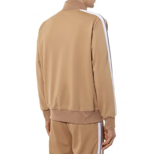 Jacheta Palm Angels, LOGO PRINT,Beige PMBD001C99FAB0046101