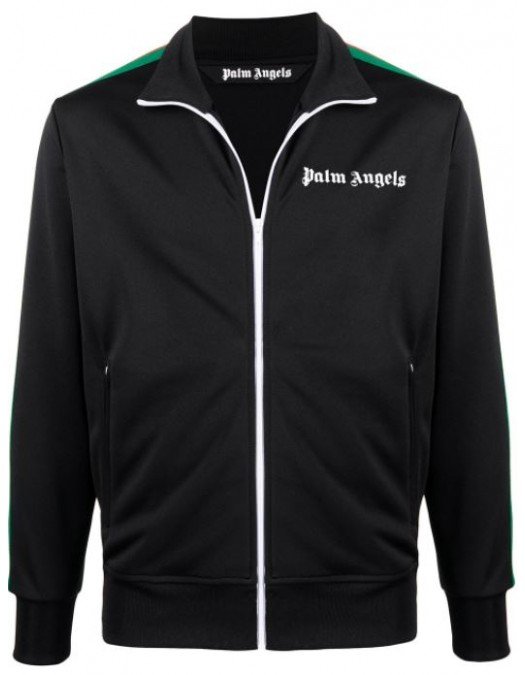 Jacheta Palm Angels, College Track Jacket, Black - PMBD001R21FAB0031001