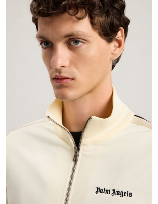 Jacheta PALM ANGELS, Classic Logo Track Jacket, Cream - PMBD058S26FAB0010B10