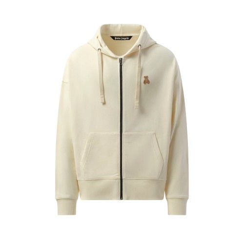 Hanorac PALM ANGELS, Zipp, Bear In Mind, Print, Beige Hanorac PALM ANGELS, Zipp, Bear In Mind, Print, Beige